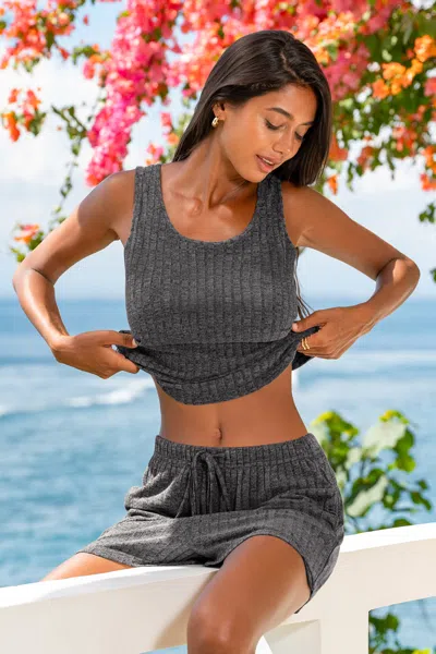 Cupshe Sleep Soundly Grey Pajama Set In Gray