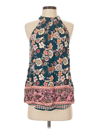 Pre-owned Cupshe Sleeveless Blouse In Blue