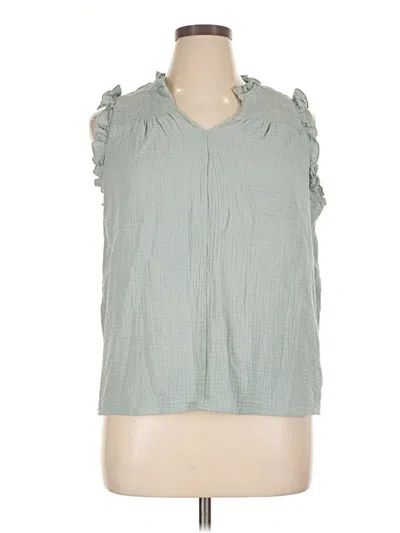 Pre-owned Cupshe Sleeveless Blouse In Green