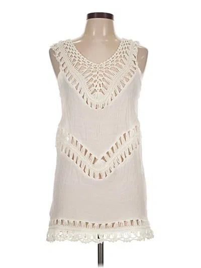 Pre-owned Cupshe Sleeveless Blouse In Ivory