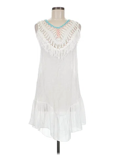 Pre-owned Cupshe Sleeveless Blouse In White