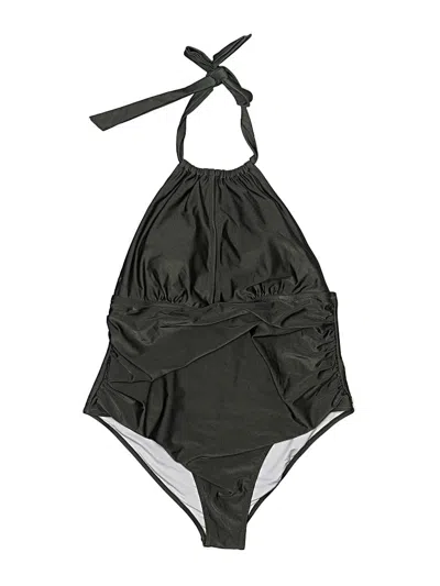 Pre-owned Cupshe Sleeveless Top Green Halter Neckline Tops