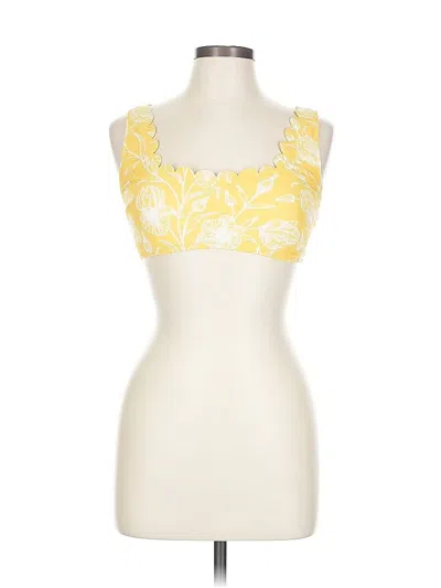 Pre-owned Cupshe Sleeveless Top Yellow Sweetheart Neckline Tops