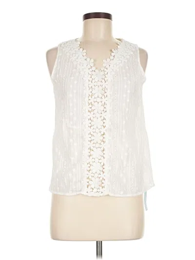 Pre-owned Cupshe Sleeveless T-shirt In Ivory