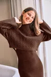 Cupshe Slow Day Brown Sweater In Brown