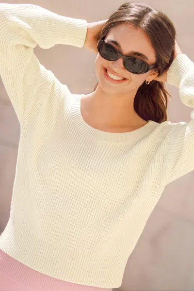 Cupshe Slow Mornings Neutral Sweater In Red