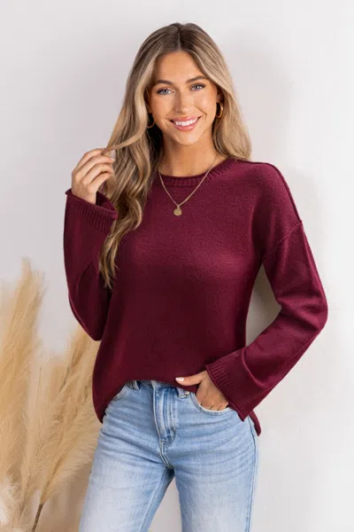 Cupshe Small Talk Red Sweater