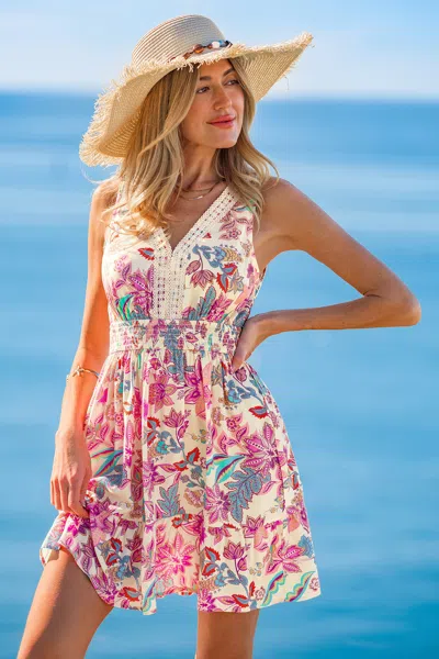 Cupshe So Dreamy Floral Mini Dress In Multi