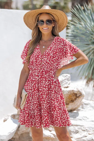 Cupshe So Into You Floral Mini Dress In Multi