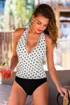 Cupshe Soft Girl Era Polka Dot Tankini Set In White