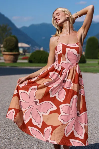 Cupshe Soft Sunshine Floral Midi Dress