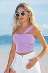Cupshe Sparkling Amethyst Purple Top In Purple