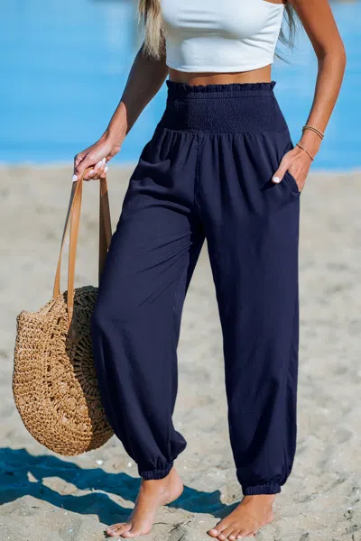 Cupshe Splash Therapy Blue Pants