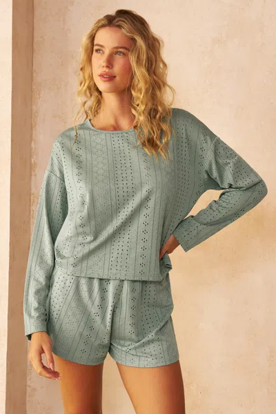 Cupshe Splendor Green Pajama Set