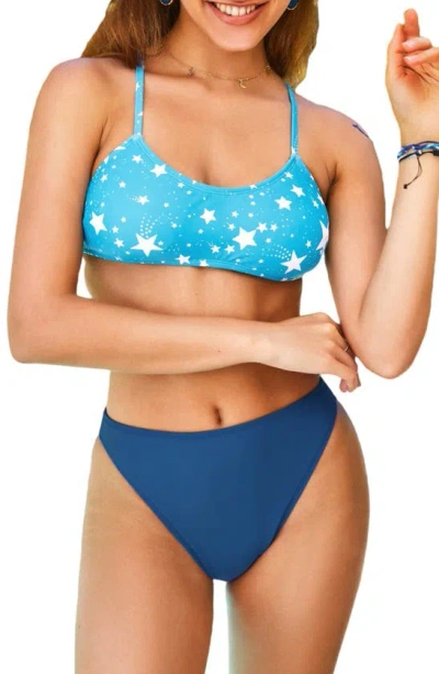 Cupshe Starlight 4th Of July Two-piece Bikini In Sapphire