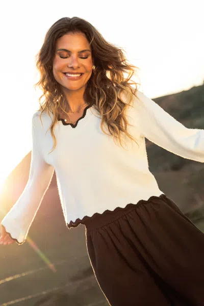 Cupshe Staying In White Sweater