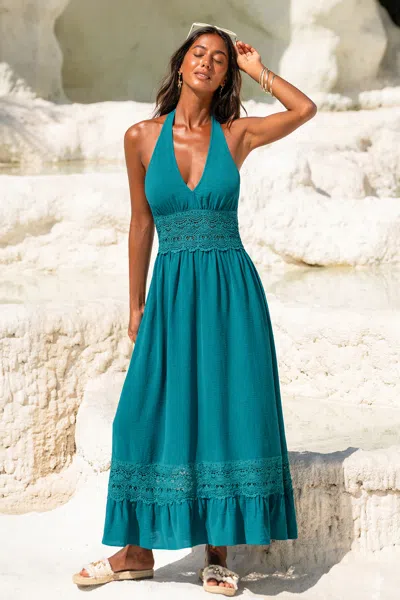Cupshe Steal The Show Blue Maxi Dress