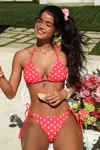 Cupshe Strawberry Fields Floral Bikini Set In Multi