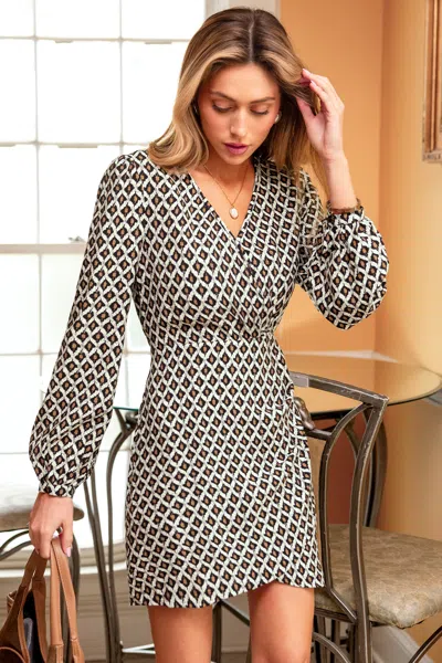 Cupshe Strike A Pose Geo Mini Dress In Multi