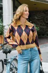 Cupshe Study Hall Argyle Cardigan