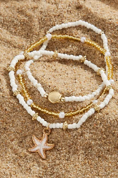 Cupshe Subtle Glow Beaded Bracelet Set