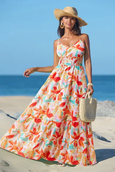 Cupshe Summer Burst Tropical Maxi Dress In Multi