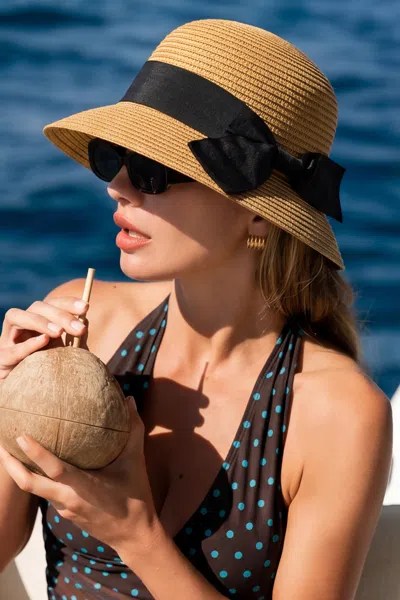Cupshe Summer Fun Straw Hat In Neutral