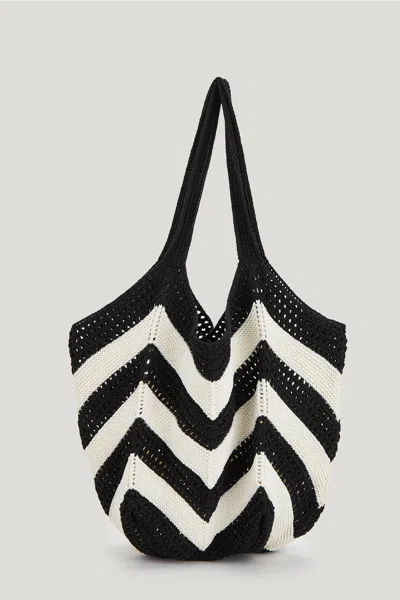 Cupshe Summer Stride Striped Bag In Black