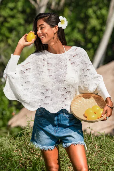 Cupshe Sun Chaser Society White Cover-up Top
