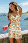 Cupshe Sun Fruit Tropical Romper In Multi