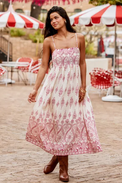 Cupshe Sun On Repeat Ornate Maxi Dress In Neutral