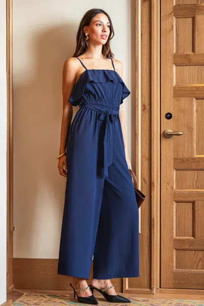 Cupshe Sunday Glow Blue Jumpsuit