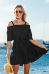Cupshe Sundown Chic Black Mini Dress