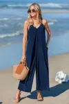 Cupshe Sundown Skyline Blue Jumpsuit