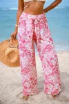 Cupshe Sunkissed Shade Tropical Pants In Pink