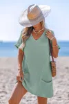 Cupshe Sunny Days Only Green Cover-up Mini Dress In Green