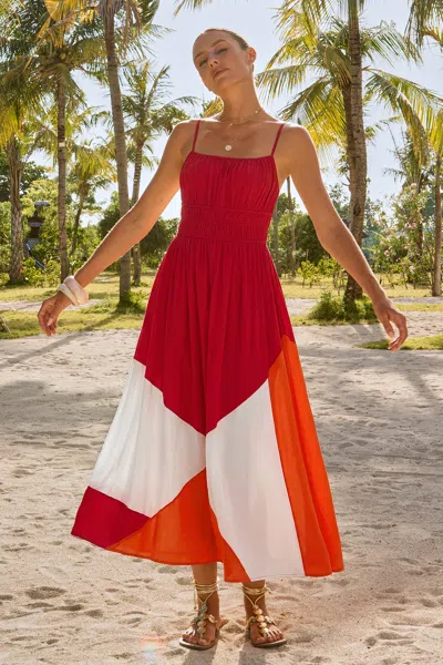 Cupshe Sunny Honey Colorblock Maxi Dress In Multi