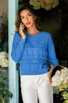 Cupshe Sunny Mood Blue Sweater In Blue