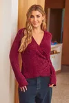 Cupshe Sunset Moments Red Cardigan In Brown