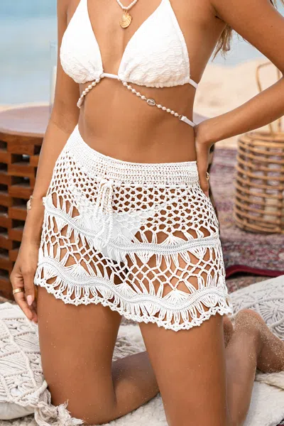 Cupshe Sunset Stroll White Cover-up Sarong