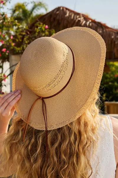 Cupshe Sunshine Escape Straw Hat In Brown