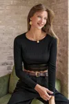 Cupshe Sweet & Spicy Black Top In Black