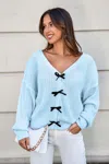 Cupshe Sweet Harmony Blue Sweater In Blue