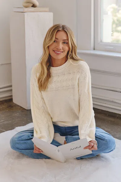 Cupshe Sweet Nothing Cream Sweater