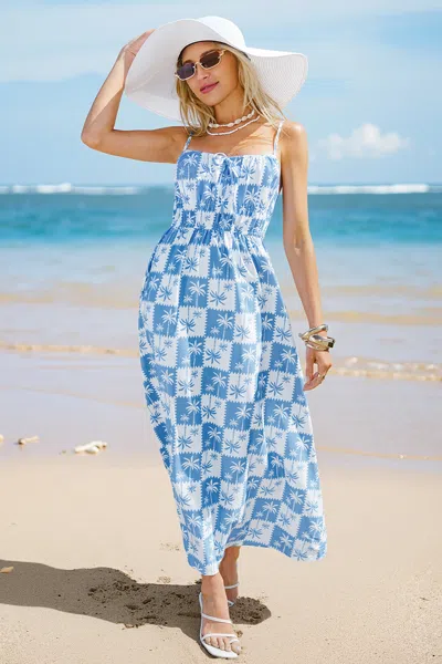 Cupshe Sweet Oasis Tropical Maxi Dress
