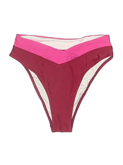 Pre-owned Cupshe Swimsuit Bottoms In Burgundy