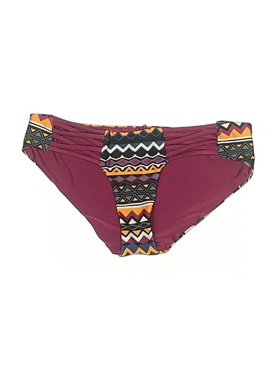 Pre-owned Cupshe Swimsuit Bottoms In Burgundy