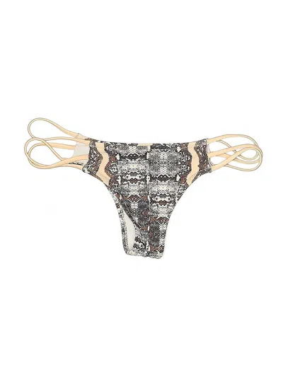 Pre-owned Cupshe Swimsuit Bottoms In Gold