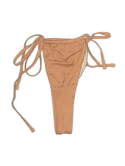 Pre-owned Cupshe Swimsuit Bottoms In Tan