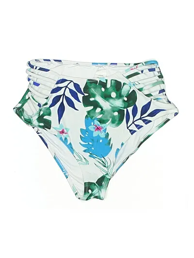 Pre-owned Cupshe Swimsuit Bottoms In White